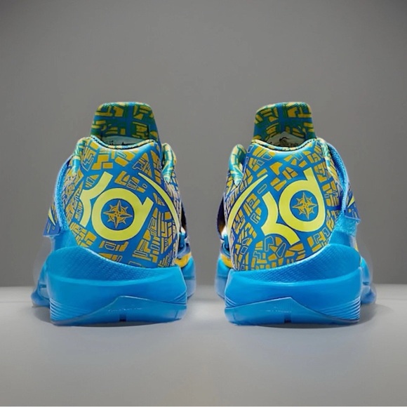 Nike Zoom KD 4 Scoring Title 2025 Blue Lemon Twist FZ5916-400 NBY Mens Size 11 - Picture 3 of 10